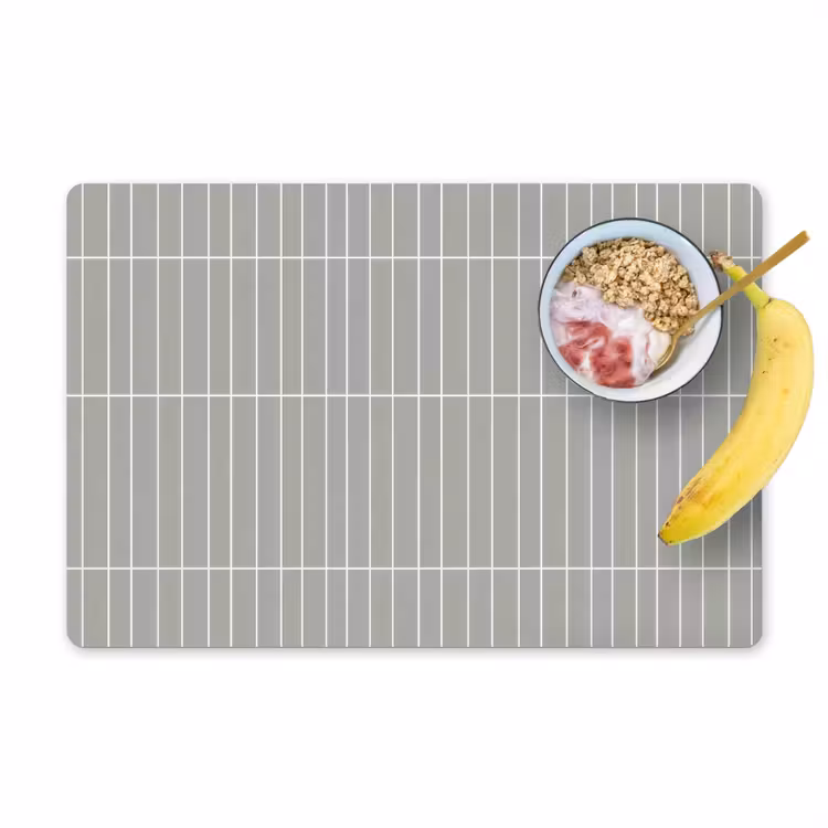 Wandtegel - Verticaal - Lichtgrijs Placemat vinyl groot 368 -zzzproduct_Kitchenyeah-website