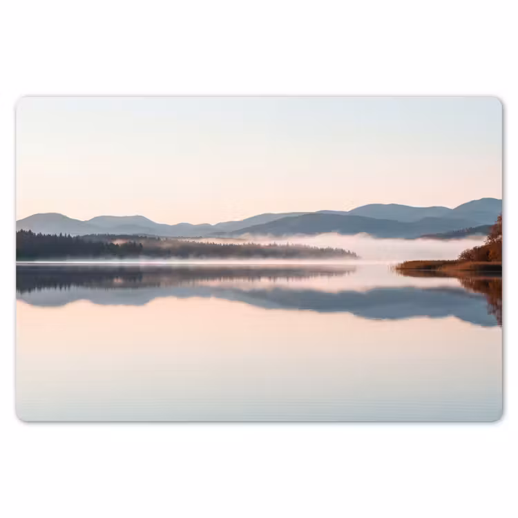 Water - Bomen - Mistlaag Placemat vinyl groot -zzsfeer1_Kitchenyeah-website