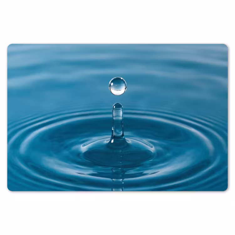 Waterdruppel - Water - Oppervlakte Placemat vinyl groot -zzsfeer1_Kitchenyeah-website