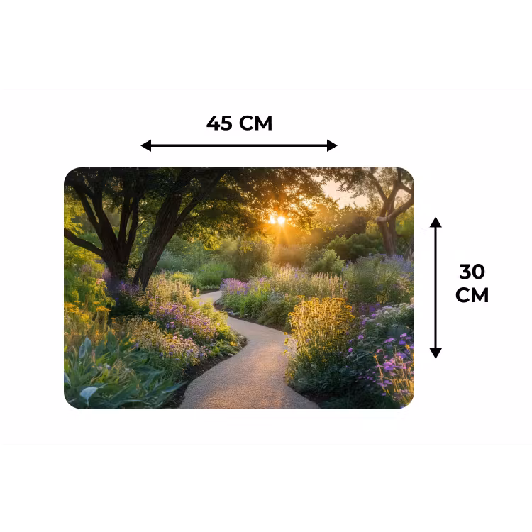 Pad - Bloemen - Park Placemat vinyl groot -specs