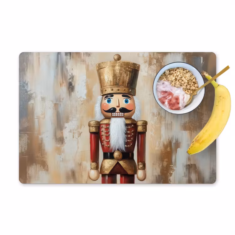 Kerst - Poppetje - Abstract Placemat vinyl groot -zzzproduct_Kitchenyeah-website