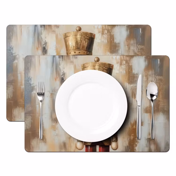 Kerst - Poppetje - Abstract Placemat vinyl groot -zzsfeer2_Kitchenyeah-website