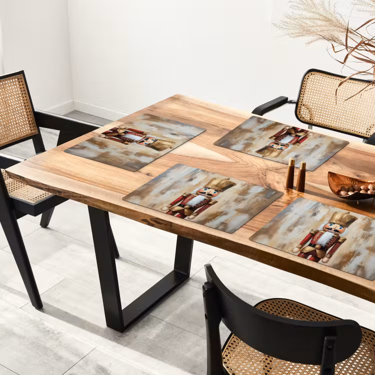 Kerst - Poppetje - Abstract Placemat vinyl groot -zzsfeer4_Kitchenyeah-website