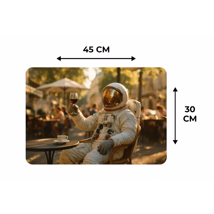 Wijn - Rood - Terras - Koffie Placemat vinyl groot -specs