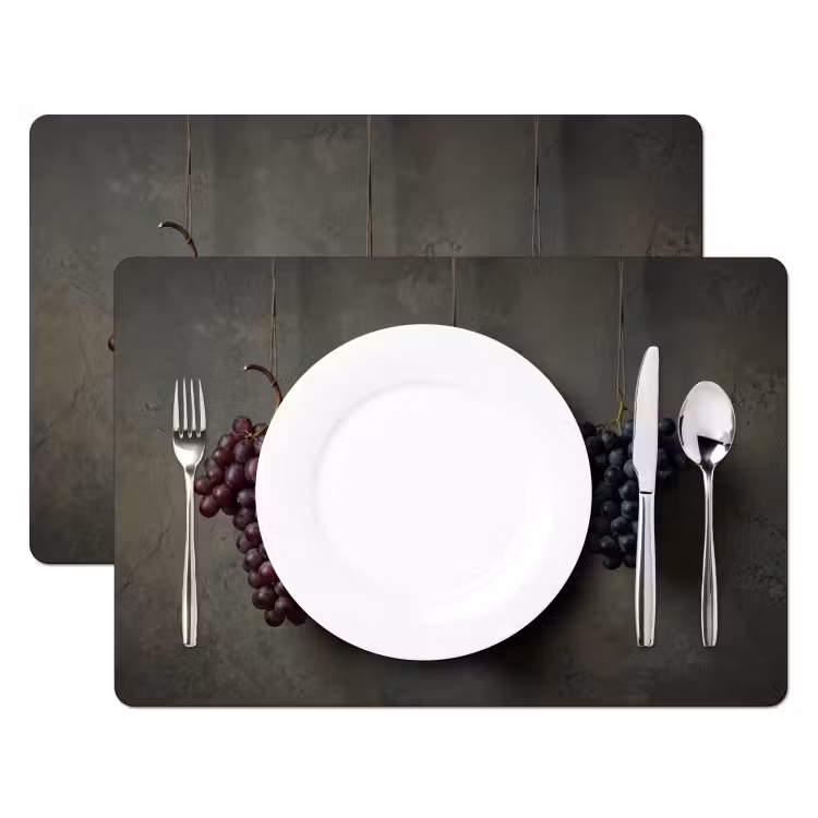 Druiven - Kleurrijk - Muur Placemat vinyl groot -zzsfeer2_Kitchenyeah-website