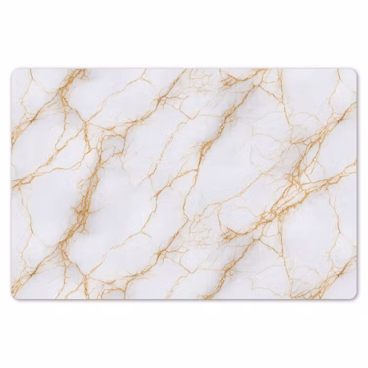 Wit - Goud - Marmer - Aders Placemat vinyl groot 368 -zzsfeer1_Kitchenyeah-website