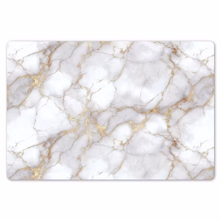 Wit - Goud - Marmer - Grijs Placemat vinyl groot 368 -zzsfeer1_Kitchenyeah-website