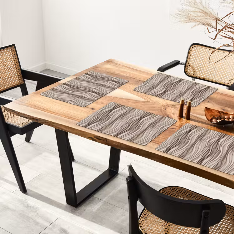 Golven - 3D - Crème Placemat vinyl groot 368 -zzsfeer4_Kitchenyeah-website