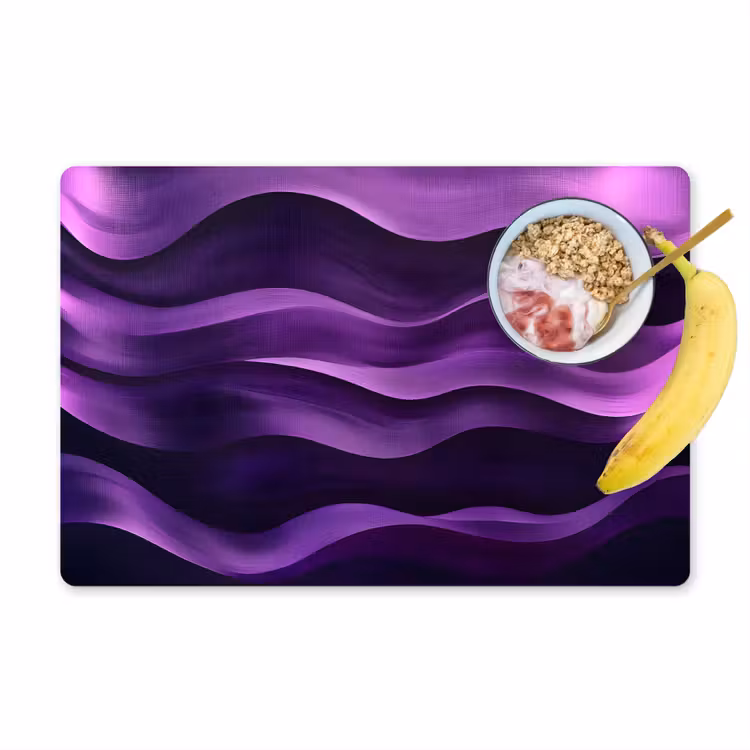 Golven - Abstract - Paars Placemat vinyl groot -zzzproduct_Kitchenyeah-website