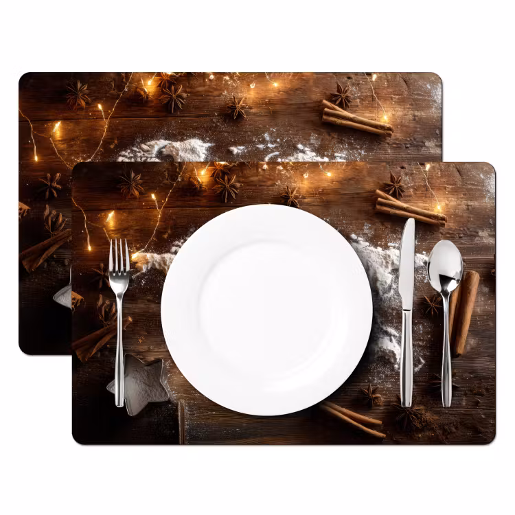 Wereldkaart - Poedersuiker - Hout Placemat vinyl groot -zzsfeer2_Kitchenyeah-website