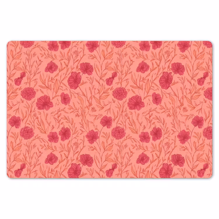 Weidebloemen - Romantisch - Roze Placemat vinyl groot 368 -zzsfeer1_Kitchenyeah-website