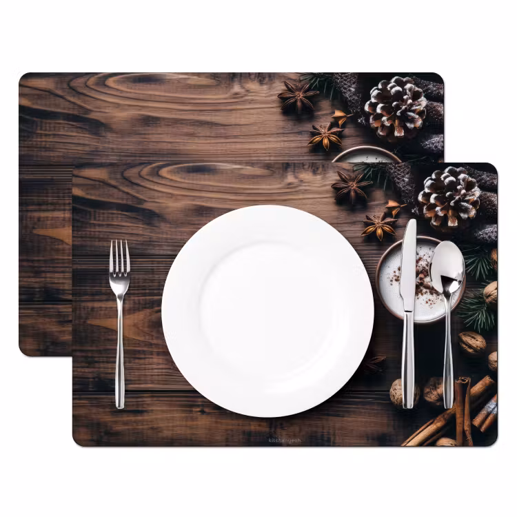 Winter - Houtlook - Stilleven Placemat vinyl groot -zzsfeer2_Kitchenyeah-website