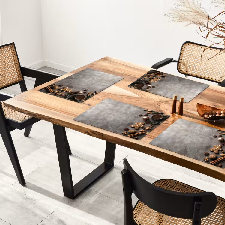 Winter - Kerst - Warm - Eten Placemat vinyl groot -zzsfeer4_Kitchenyeah-website