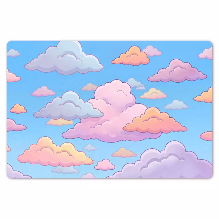 Wolk - Lucht - Natuur - Illustratie - Pastel Placemat vinyl groot -zzsfeer1_Kitchenyeah-website