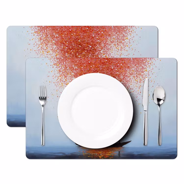 Wolk - Confetti - Boot - Wateroppervlakte Placemat vinyl groot -zzsfeer2_Kitchenyeah-website