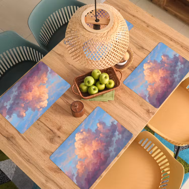 Wolken - Lucht - Natuur - Abstract - Kleurrijk Placemat vinyl groot -zzsfeer5_Kitchenyeah-website