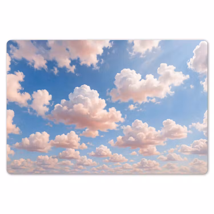 Wolken - Hemel - Natuur - Licht - Blauw Placemat vinyl groot -zzsfeer1_Kitchenyeah-website