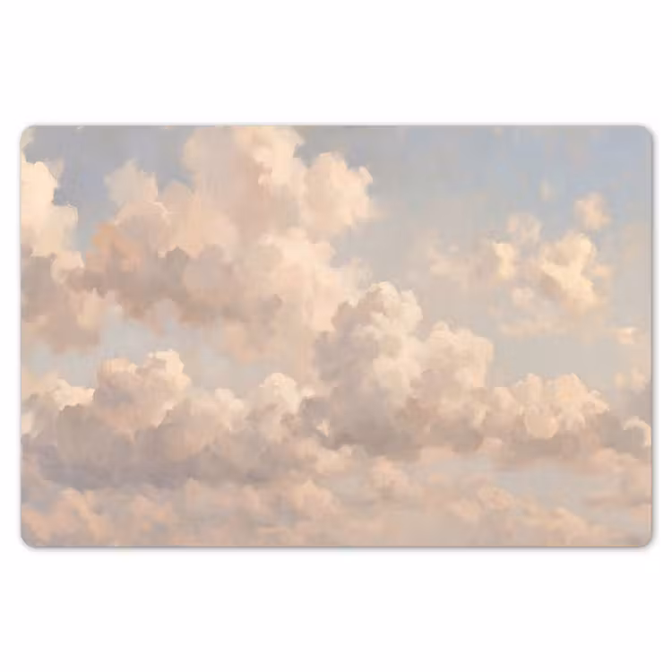 Wolken - Zacht - Natuur - Klassiek - Beige Placemat vinyl groot -zzsfeer1_Kitchenyeah-website