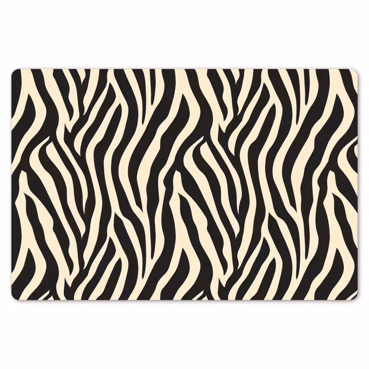 Zebra - Print - Klassiek - Zwart Placemat vinyl groot 368 -zzsfeer1_Kitchenyeah-website