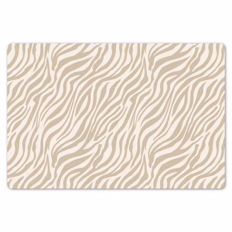 Zebra - Patroon - Beige Placemat vinyl groot 368 -zzsfeer1_Kitchenyeah-website