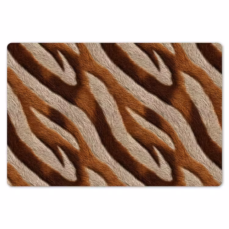 Zebra - Patroon - Bruin Placemat vinyl groot 368 -zzsfeer1_Kitchenyeah-website