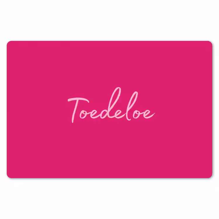 Toedeloe - Roze Placemat vinyl groot -zzsfeer1_Kitchenyeah-website