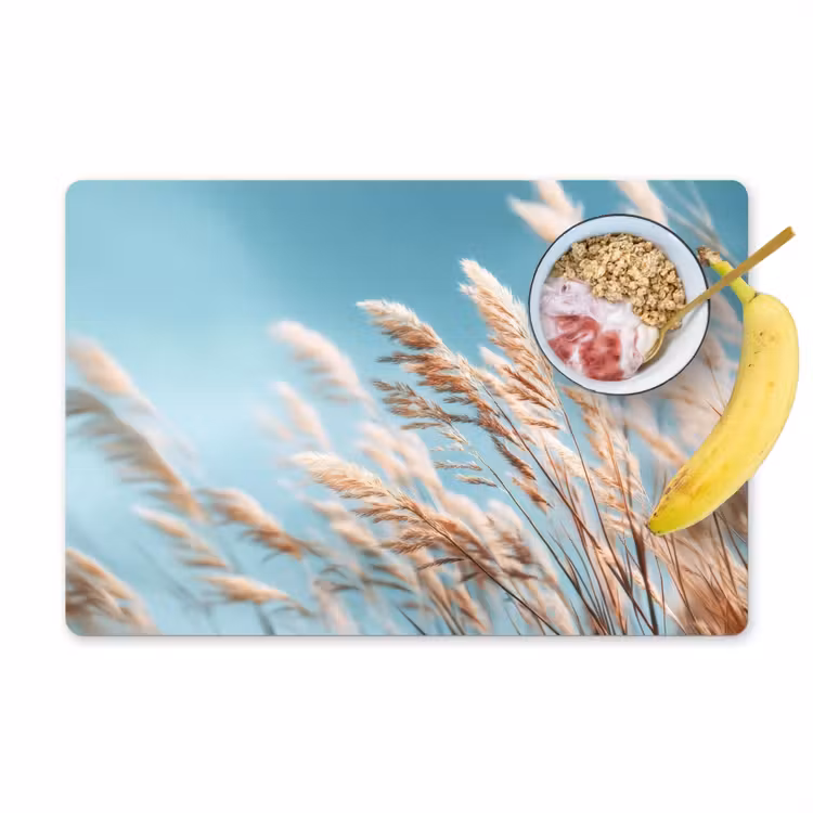 Siergras - Wind - Lichtbruin Placemat vinyl groot -zzzproduct_Kitchenyeah-website