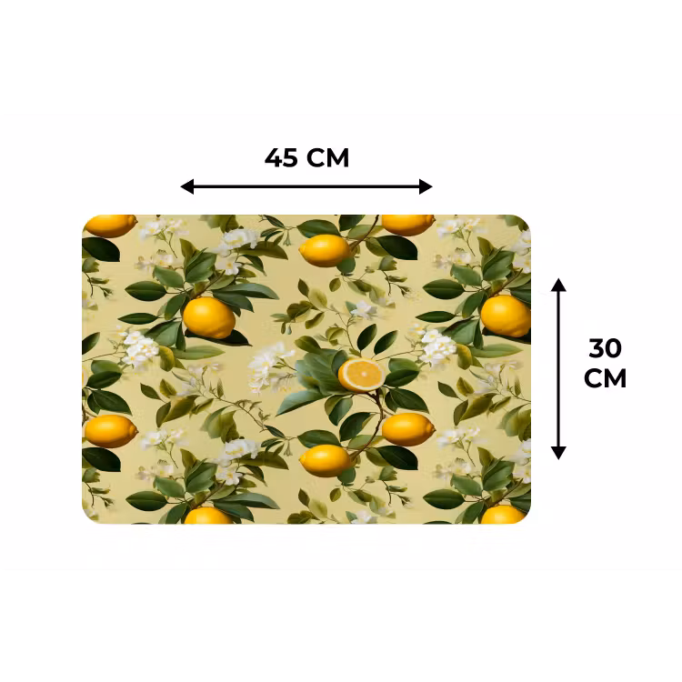 Citroen - Groen - Bloesem Placemat vinyl groot 368 -specs