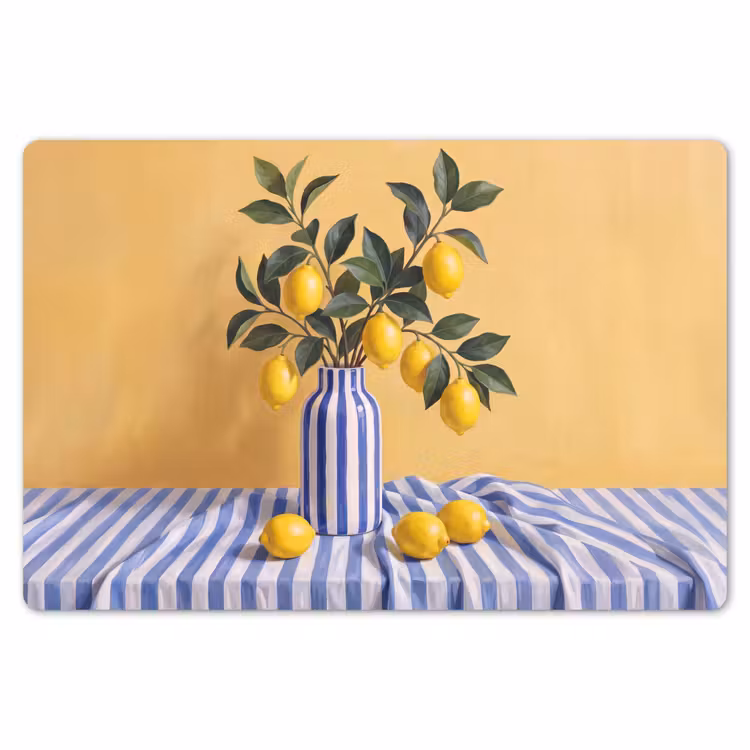 Tischset - 6 Stück - Zitrone – Stillleben – Modern - Citroen - Stilleven - Modern Placemat vinyl groot