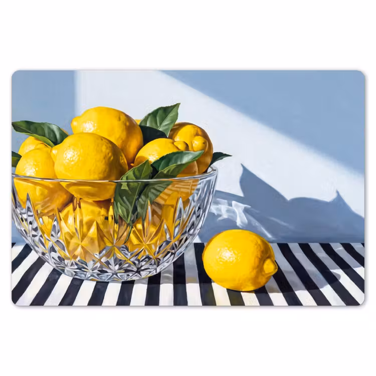 Tischset - 6 Stück - Zitronen – Obst – Gelb - Citroenen - Fruit - Geel Placemat vinyl groot