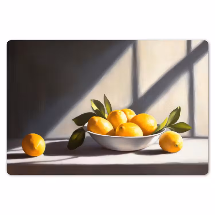 Citroenen - Stilleven - Geel Placemat vinyl groot -zzsfeer1_Kitchenyeah-website