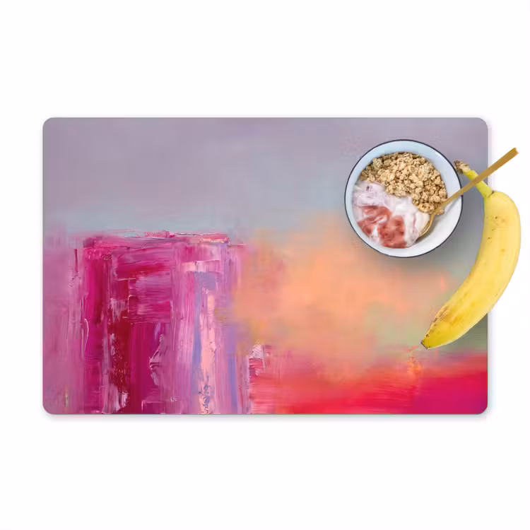 Abstract - Kleuren - Modern - Roze Placemat vinyl groot -zzzproduct_Kitchenyeah-website