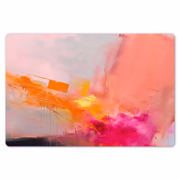 Abstract - Kleurrijk - Modern - Roze Placemat vinyl groot -zzsfeer1_Kitchenyeah-website
