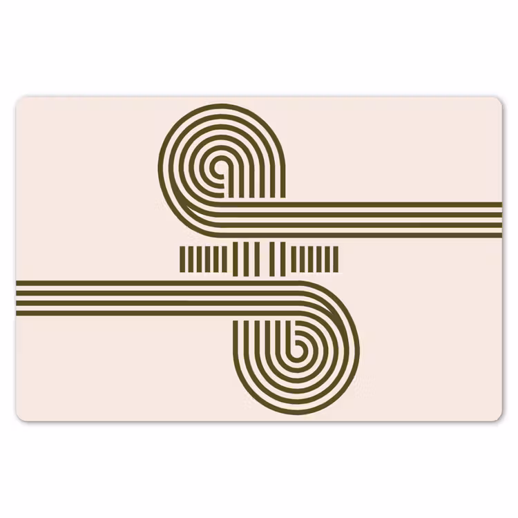 Abstract - Vormen - Modern - Groen Placemat vinyl groot -zzsfeer1_Kitchenyeah-website