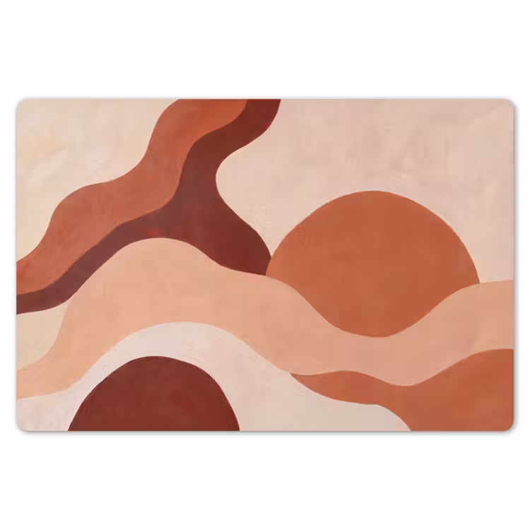 Abstract - Vormen - Organisch - Aardetinten - Modern Placemat vinyl groot -zzsfeer1_Kitchenyeah-website