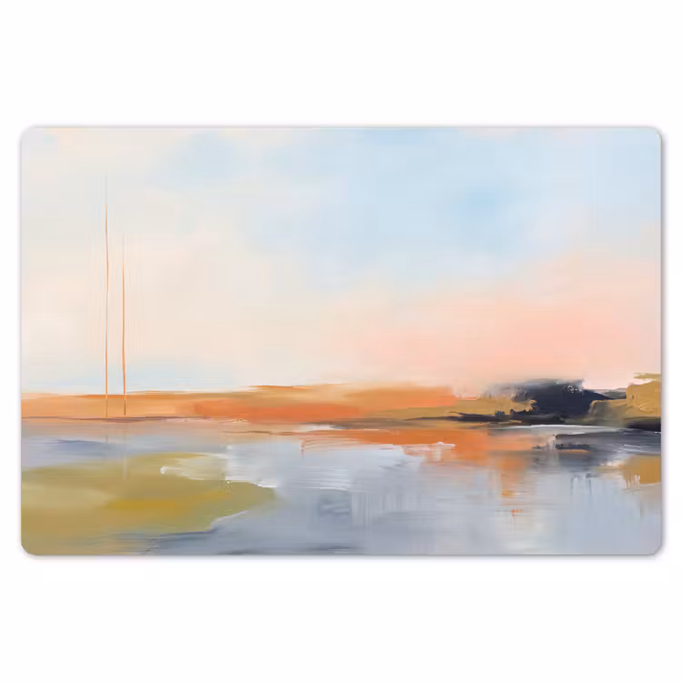 Abstract - Landschap - Horizon - Modern - Kleurrijk Placemat vinyl groot -zzsfeer1_Kitchenyeah-website