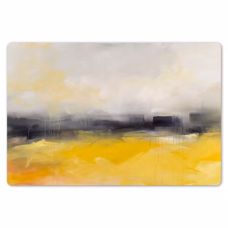 Abstract - Landschap - Modern - Geel Placemat vinyl groot -zzsfeer1_Kitchenyeah-website
