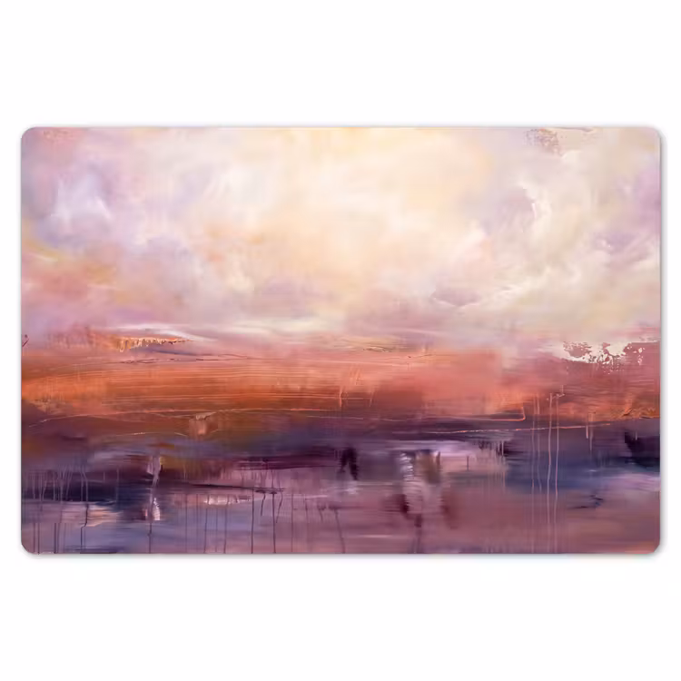 Abstract - Landschap - Modern - Paars - Oranje Placemat vinyl groot -zzsfeer1_Kitchenyeah-website