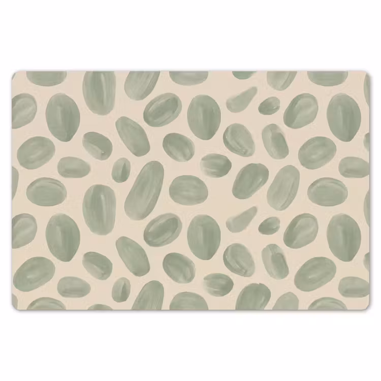 Abstract - Patroon - Organisch - Groen - Modern Placemat vinyl groot -zzsfeer1_Kitchenyeah-website