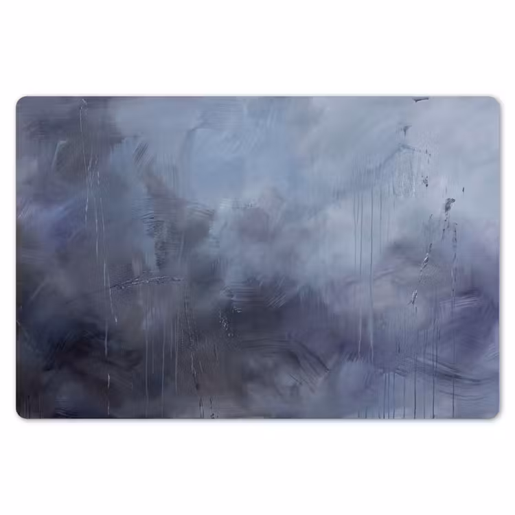 Abstract - Kwaststreken - Modern - Kunst - Grijs Placemat vinyl groot -zzsfeer1_Kitchenyeah-website