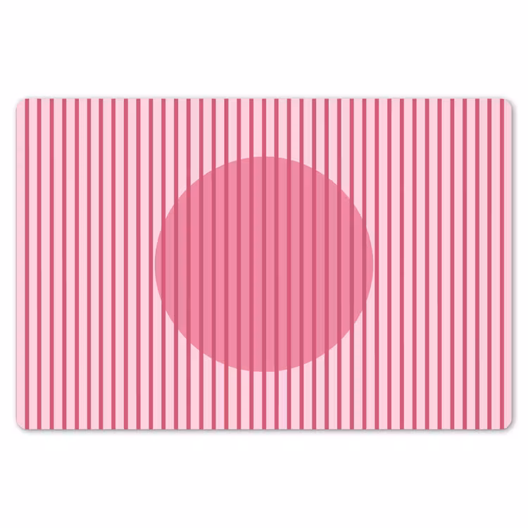 Abstract - Strepen - Ovaal - Roze - Modern Placemat vinyl groot -zzsfeer1_Kitchenyeah-website