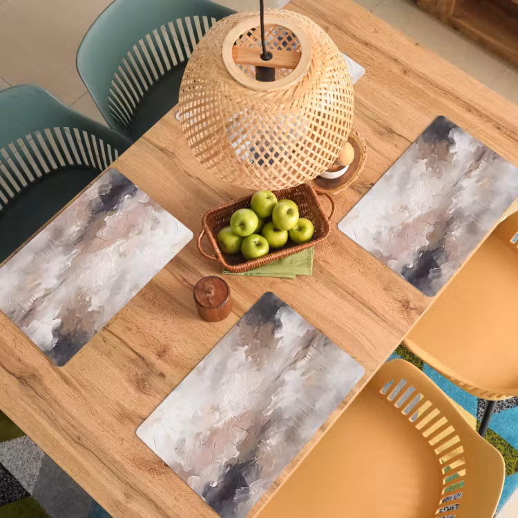 Abstract - Textuur - Kunst - Modern - Beige Placemat vinyl groot -zzsfeer5_Kitchenyeah-website