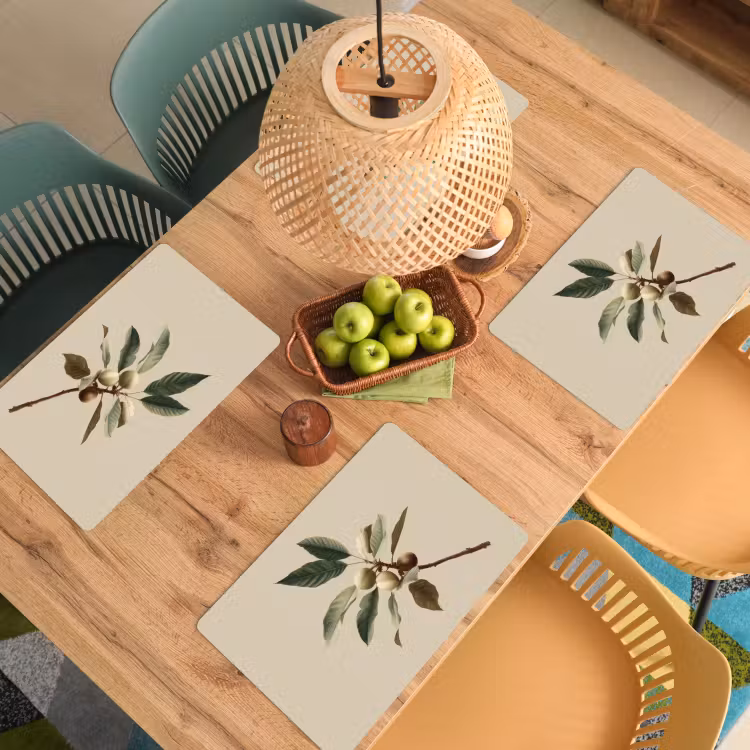 Tak - Groene Bladeren - Vruchten Placemat vinyl groot -zzsfeer5_Kitchenyeah-website