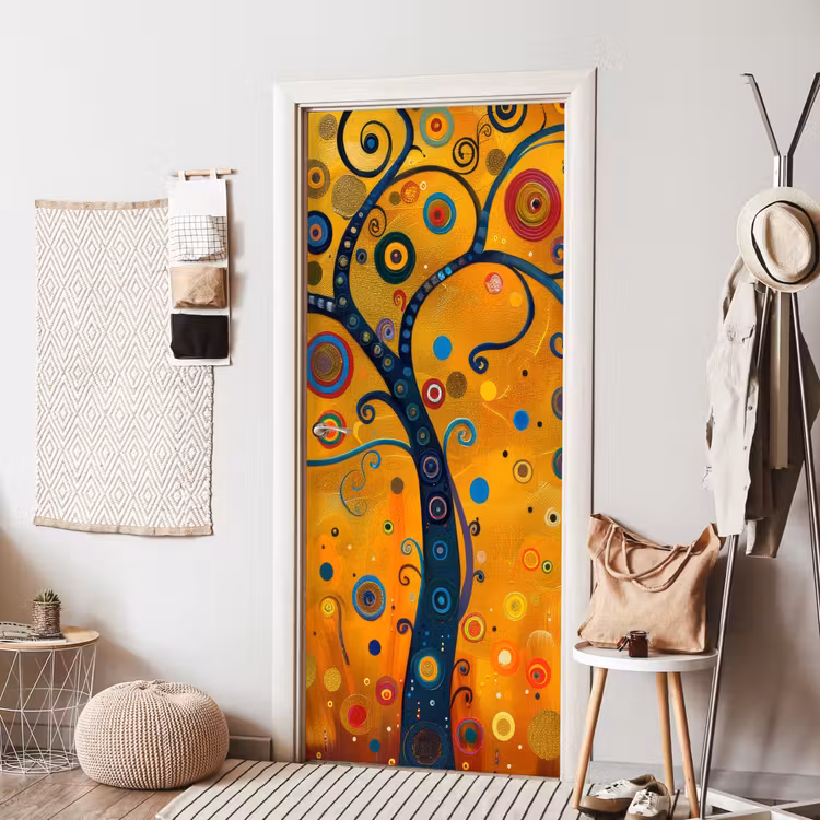 Abstract - Boom - Levensboom - Modern deurposter klein -sfeer6