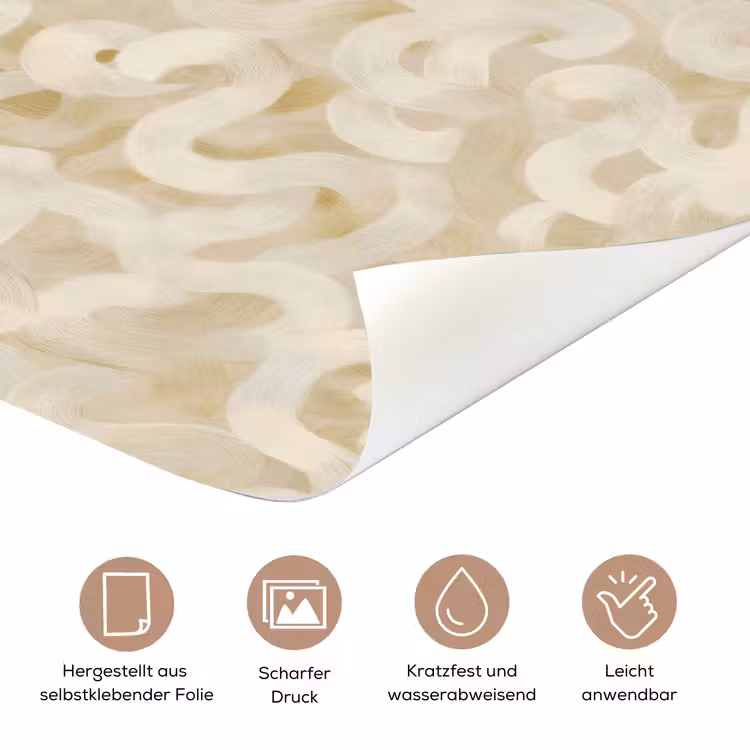 Abstract - Lijnen - Beige deurposter klein 289 -tcloseup_DE