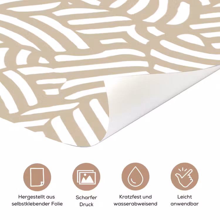 Abstract - Modern - Beige deurposter klein 289 -tcloseup_DE