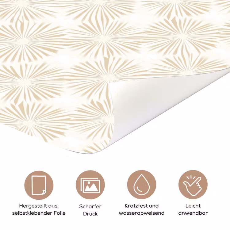Abstract - Motief - Beige deurposter klein 289 -tcloseup_DE