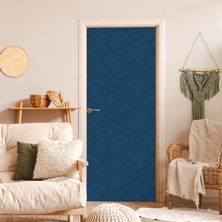 Abstract - Patroon - Donkerblauw - Elegant deurposter klein 289 -sfeer2