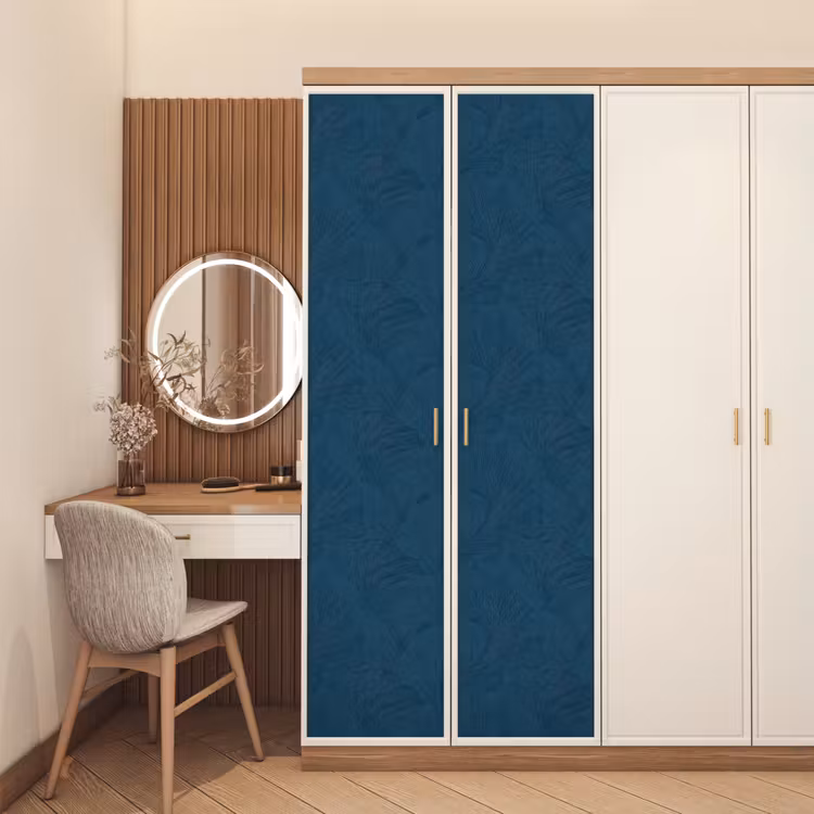 Abstract - Patroon - Donkerblauw - Elegant deurposter klein 289 -sfeer3