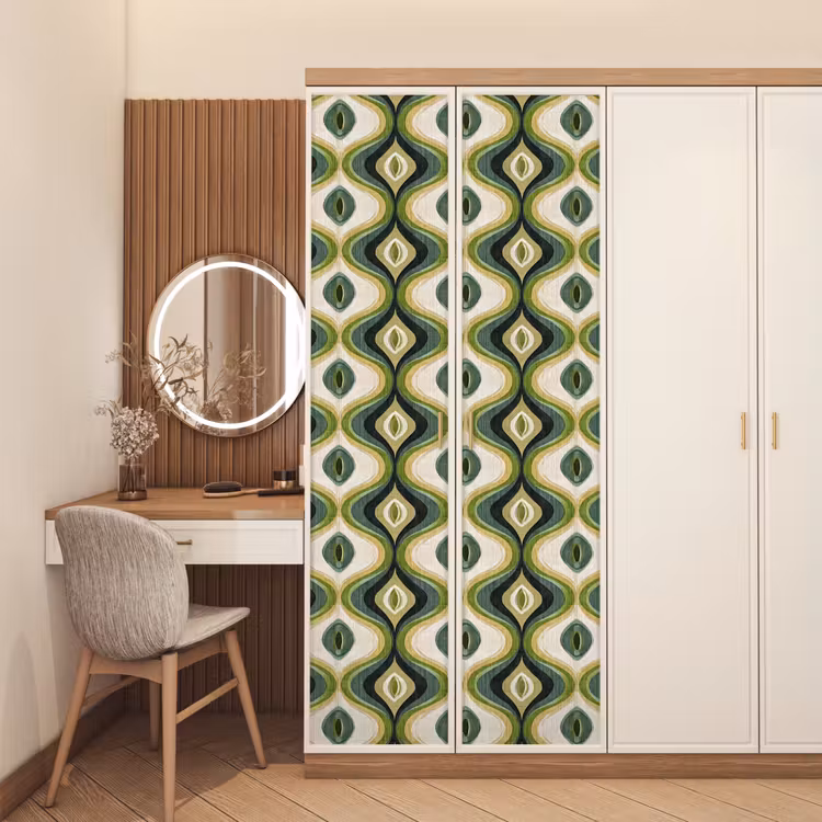Abstract - Ritmisch - Groen deurposter klein 289 -sfeer3